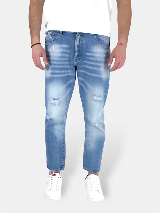 Andrea Falco Men's Jeans Pants Loose Fit Light Blue