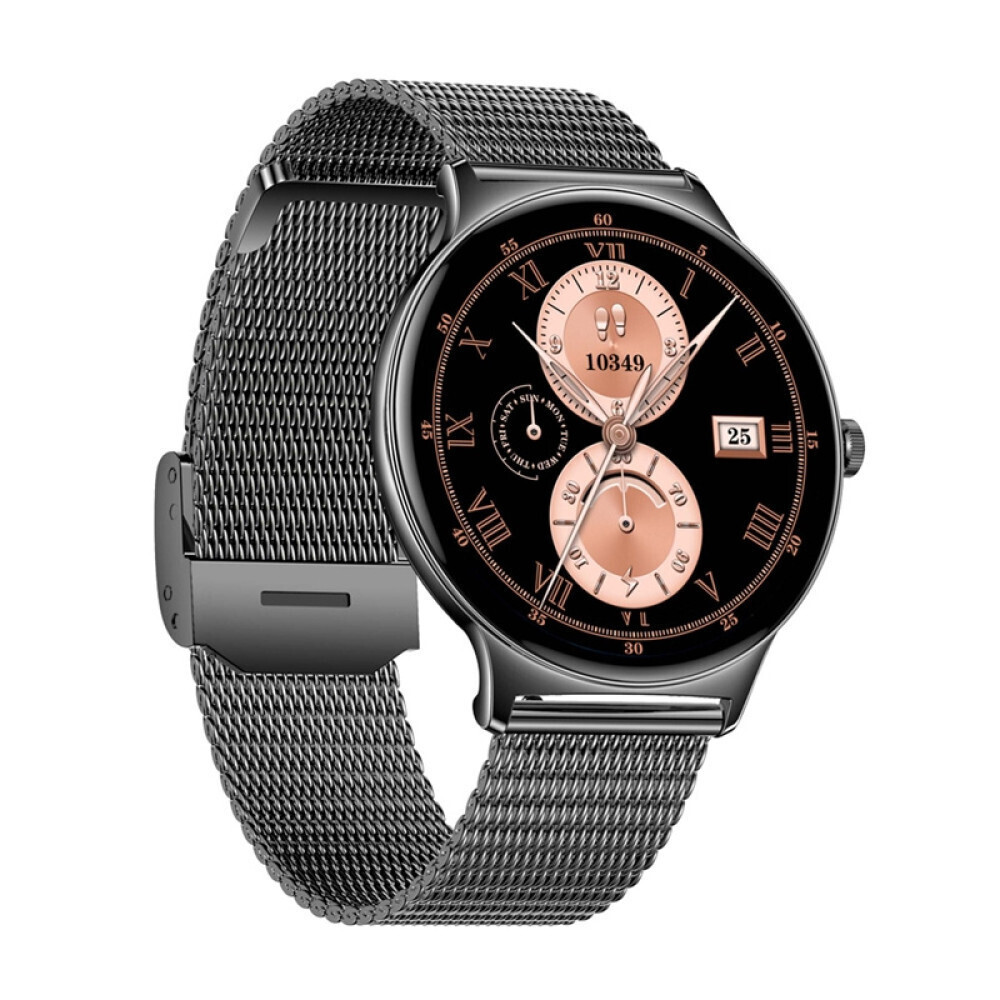 Colmi V89 Smartwatch με Παλμογράφο (Steel Black)