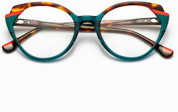 Woodys Green Brown Tortoise Trevi Prescription Eyeglass Frames