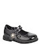 Kids Anatomic Patent Leather Ballerinas with Hoop & Loop Closure Black