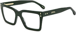 Isabel Marant Damen Acetat Brillengestelle mit Rezept Grüner Isabel Marant Damen Acetat Brillengestelle mit Rezept Grüner