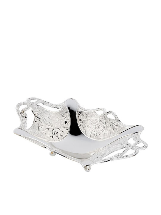 Metallic Carved Silver Bowl 32.5x18x8.5cm Galifas 9562629 Galifas