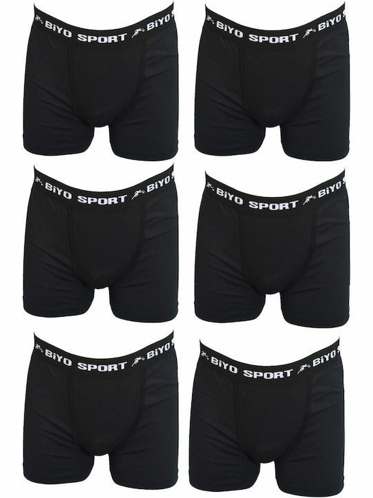 Slipuri pentru bărbați Black 6Pachet