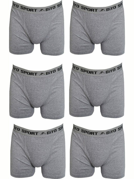 Herren Boxershorts Gray mit Mustern 6Packung
