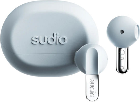 Sudio N3 Earbud Bluetooth Handsfree Earphones with Sweat Resistance and Charging Case Blue