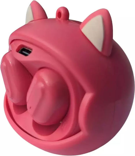Lazerbuilt Squishmallows In-ear Bluetooth Handsfree Earphones with Charging Case Fifi the Fox