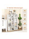 White Bookcase 74x24x106cm