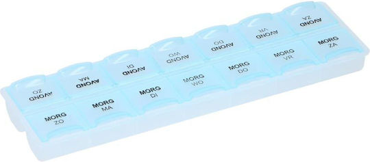Wöchentliches Pillenorganisator Aria Trade Mit Separatem Fach Für Morgen Abend 21,5x6,5x2,5cm