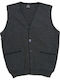 Men's Knitted Cardigan with Buttons Anthracite