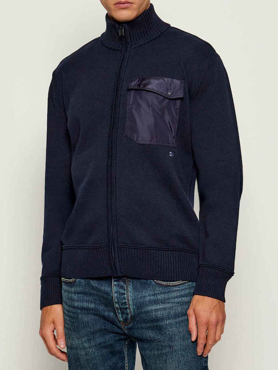 Cardigan Tricotat pentru Bărbați Dark Blue