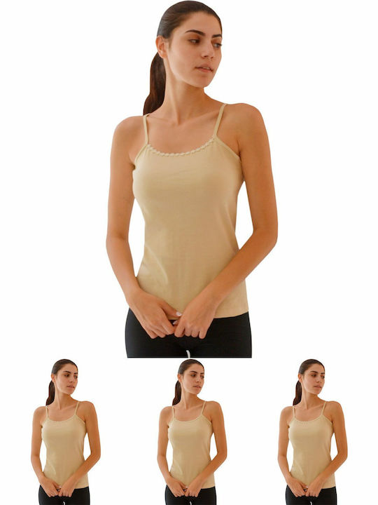 Onurel Damen T-Shirts Beige MultiPack