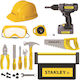 Stanley Jr Role Playing Mega Toolbox Set Power Drill Srp024-sy