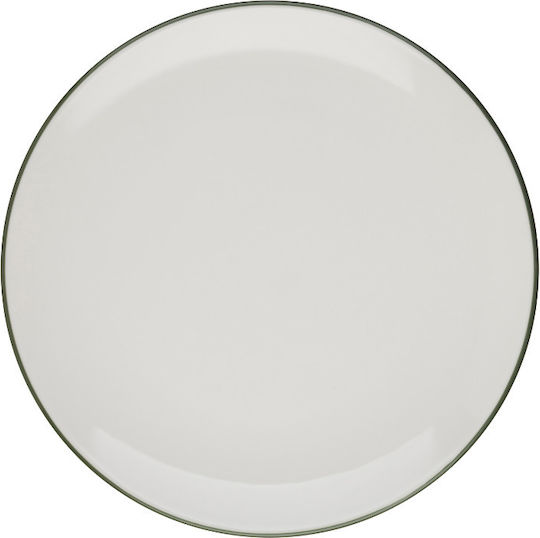 Fine Plate Shallow made of Porcelain Green 21cm 6pcs