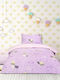 Kocoon Set Kids Duvet Cover Single with Pillowcase Cotton Pink 165x245cm