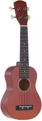 Ukulele Tenson F512820 013489 Soprano Red Brown