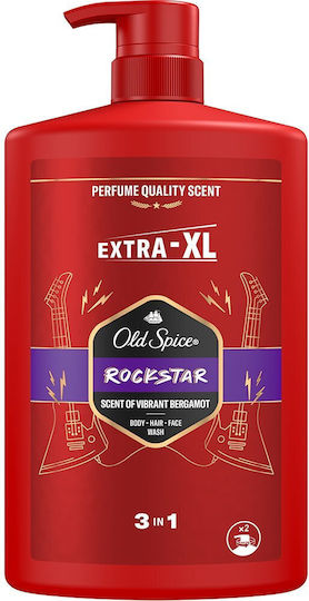 Old Spice Rockstar Shower Gel for Men & Citrus Scent 1000ml
