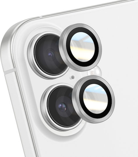 Avizar Camera Lens Protector iPhone 17 Reinforced Around Silver