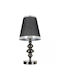 Tischlampe für Fassung E27 mit Schwarz Schirm und Basis