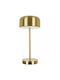 Metall Tischlampe LED mit Gold Schirm und Basis