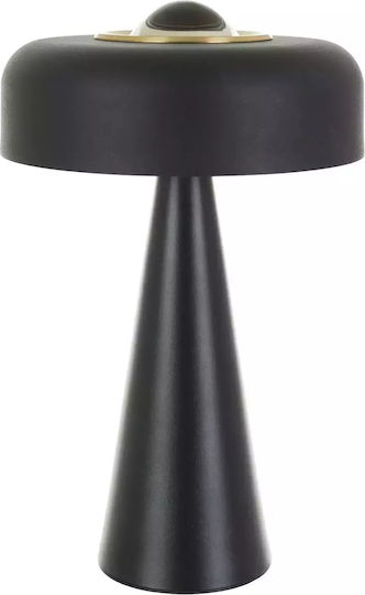 Lampă de masă LED cu Abajur Negru și Bază