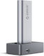 Orico Hard Drive Docking Station SATA M.2 (2230)" / M.2 (2242)" / M.2 (2260)" / M.2 (2280)" with Connection USB-C (IT18C3-GY-BP)