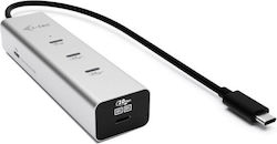 i-tec Metal USB Hub 5 Θυρών (USB-C) C31HUBMETAL8KPDPRO i-tec Metal USB Hub 5 Θυρών (USB-C) C31HUBMETAL8KPDPRO