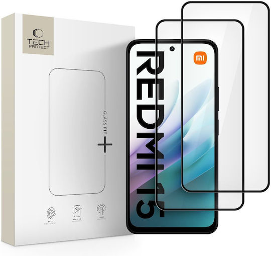 Tech-Protect 2.5D Full Face Tempered Glass 2τμχ (Redmi 15)