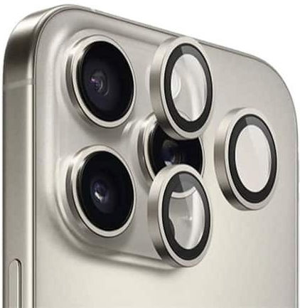 Blueo Lens Glass Camera Protection Tempered Glass Gray for the iPhone 17 Pro, iPhone 17 Pro Max