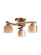 Opviq Ceiling Mount Light 56cm Brown with Socket E27