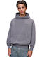 Sweatshirt with Hood Vintage Grey Black