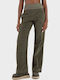 Damen Stoff Hose in Geradem Schnitt Green