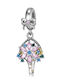 Charm Floare Din Argint