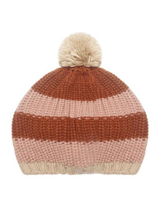 Kids Beanie Knitted Pink