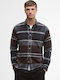 Long-sleeved Cotton Shirt Brown