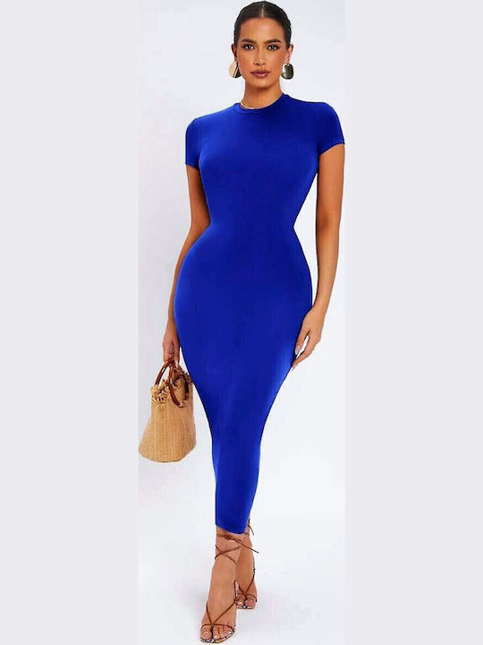 Summer Midi Dress for Wedding / Christening Blue