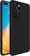 Back Cover Σιλικόνης / Tempered Glass Μαύρο (Huawei P40)