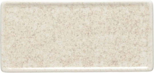 Costa Nova Servierplatte Rechteckig Keramik Beige 26x12cm 1Stück