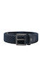 Men's Belt Leather Blue
