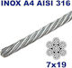 M8036-4-2,5 Ανοξείδωτο Συρματόσχοινο Ø2,5mm Inox A4-aisi 316 1 Μέτρο