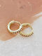 Celestino Small Hoop Earrings Burgundy
