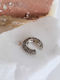 Celestino Ear Cuff Strass Γκρι Σκούρο