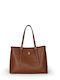 Women's Bag Shopper Shoulder Tabac Brown