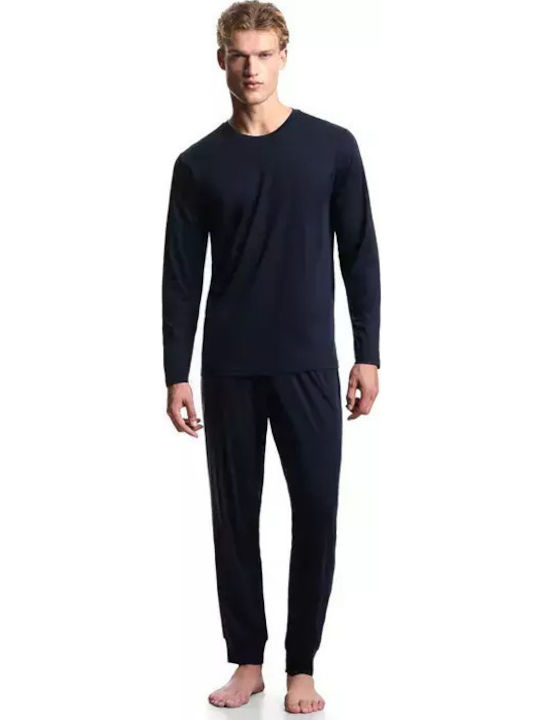 Emporio Armani Men's Winter Pajamas Set Blue