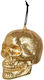 Party Accessory Boland Skull Glitter 720085 2-55 Sparkling Skull Gold 10x8 Cm