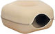 Catoikos Katzenbett Spielzeug Katze Quadrat Tunnel Haustierbett Beiges 60x28cm