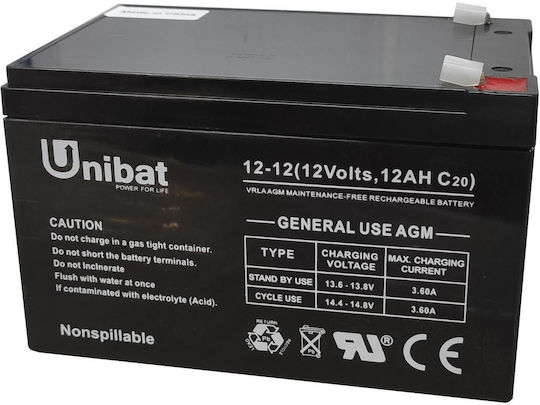 Northbatt Μπαταρία UPS με Τάση 12V NR-1212 1τμχ