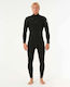 Rip Curl Dawn Patrol Wetsuit With Zip Black 16QMFS-0090