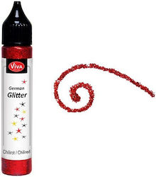 German Glitter 28 Ml Viva Decor Chili Red