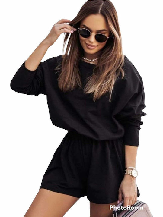 Woman's Fashion Women's Set with Shorts Black