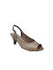 Leder Pumps Gray